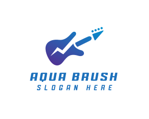 Electric Guitar Band logo design