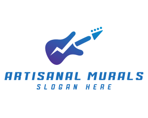 Electric Guitar Band logo design