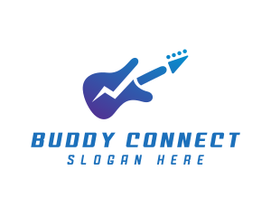 Electric Guitar Band logo design