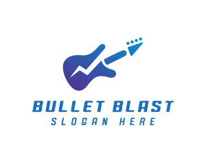 Electric Guitar Band logo design