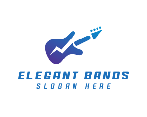 Electric Guitar Band logo design