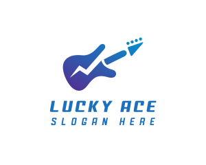 Electric Guitar Band logo design