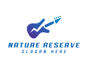 Electric Guitar Band logo design