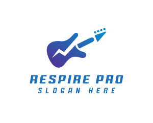 Electric Guitar Band logo design