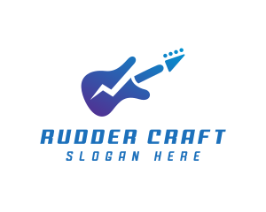 Electric Guitar Band logo design