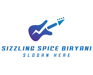 Electric Guitar Band logo design