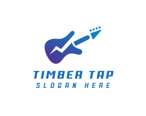 Electric Guitar Band logo design