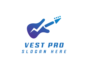 Electric Guitar Band logo design