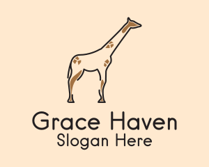 Wildlife Giraffe Safari  Logo