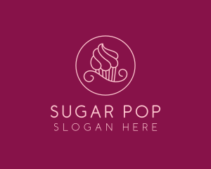 Cupcake Pastry Dessert logo design