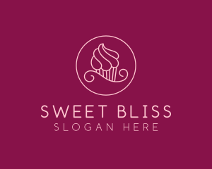 Cupcake Pastry Dessert logo design