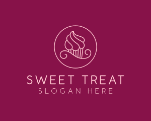 Cupcake Pastry Dessert logo design