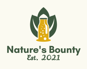 Organic Natural Kombucha logo design