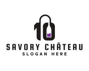 Number 10 Winery logo design