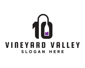 Number 10 Winery logo design