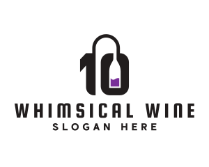 Number 10 Winery logo design