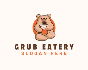 Cute Bear Juice logo design