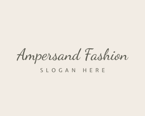 Classy Elegant Calligraphy Logo