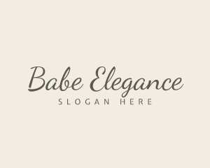 Classy Elegant Calligraphy logo design