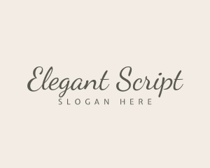 Classy Elegant Calligraphy logo design