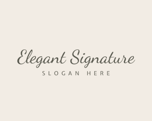 Classy Elegant Calligraphy logo design