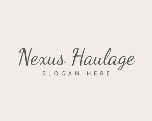 Classy Elegant Calligraphy logo design