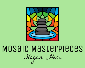 Multicolor Spa Mosaic logo design