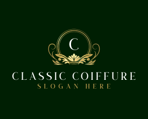 Luxury Floral Elegant Classic logo design