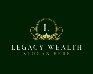 Luxury Floral Elegant Classic logo design