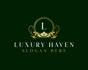 Luxury Floral Elegant Classic logo design