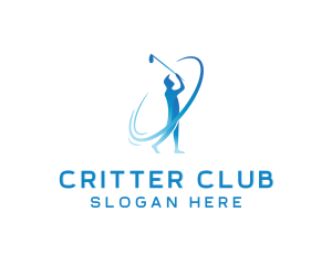 Golf Sports Tournament Athlete logo design