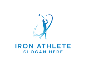 Golf Sports Tournament Athlete logo design