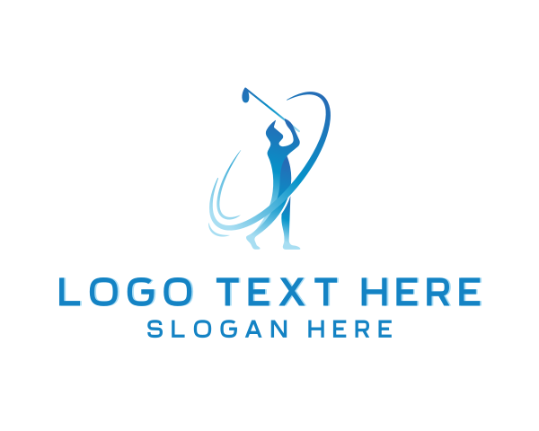 Golfer logo example 4