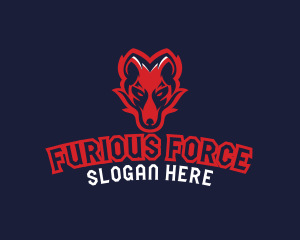 Angry Wolf Esports logo design