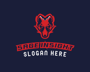 Angry Wolf Esports logo design