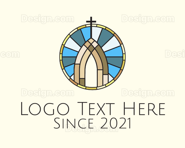 Church Stained Glass Logo