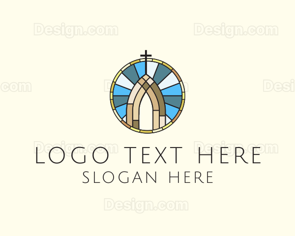 Church Stained Glass Logo