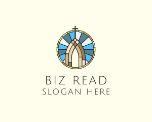 Church Stained Glass logo design