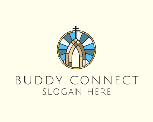 Church Stained Glass logo design