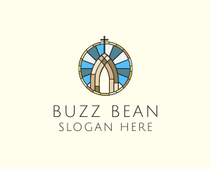 Church Stained Glass logo design