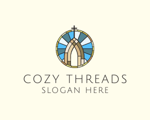 Church Stained Glass logo design