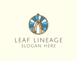 Church Stained Glass logo design