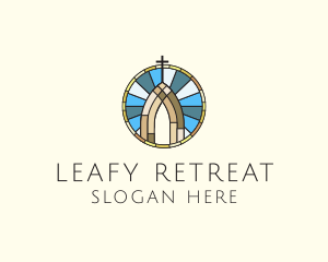 Church Stained Glass logo design