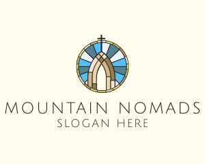 Church Stained Glass logo design