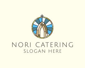 Church Stained Glass logo design