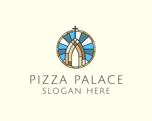 Church Stained Glass logo design