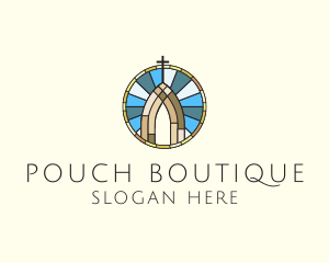 Church Stained Glass logo design