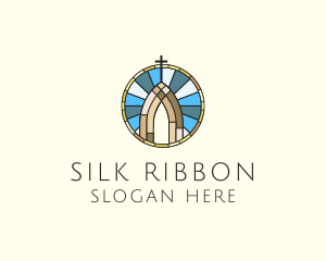 Church Stained Glass logo design