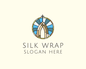 Church Stained Glass logo design