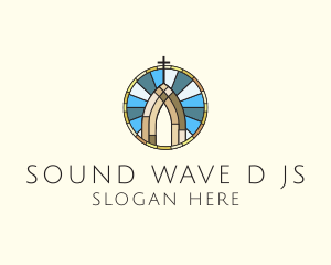 Church Stained Glass logo design